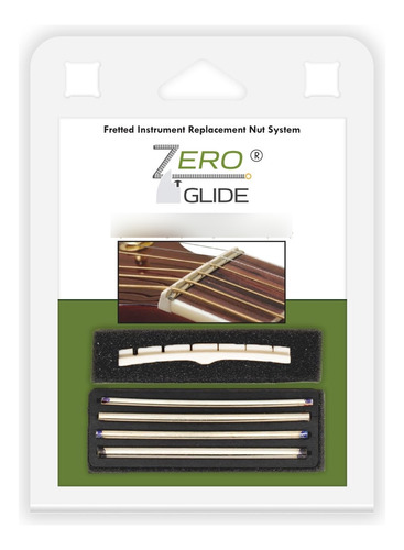 Zero Glide Zs-7f Tuerca De Repuesto Ranurada Para Guitarras.