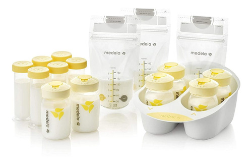 Medela - Juego De Soluciones De Almacenamiento De Leche Mate