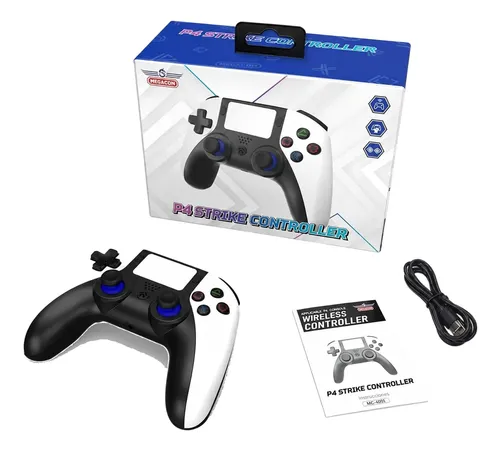 Controlador Bluetooth Sem Fio Megacom Para P4/pc Branco