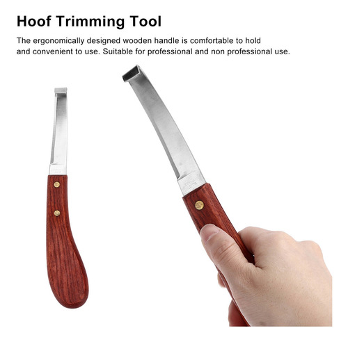 Ferramenta De Corte De Cascos Horse Knife Wooden Handle Em A