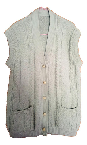 Chaleco Sweater De Lana Vintage - T50 (con Detalles)