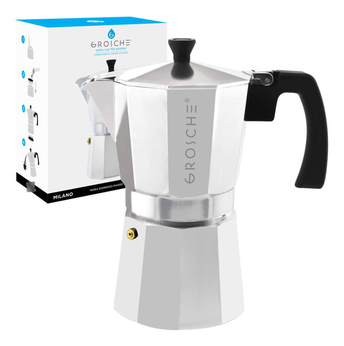 Grosche Milano Moka Cafetera Expreso Para Estufa Estilo