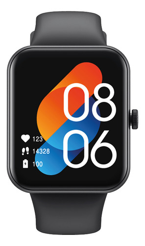 Reloj Smartwatch Inteligente Smartband Niviko Deportivo 1.83'' Nvk-r3590 Ip68 Bluetooth Caja Negro Malla Negro Bisel Negro Diseño De La Malla Silicona