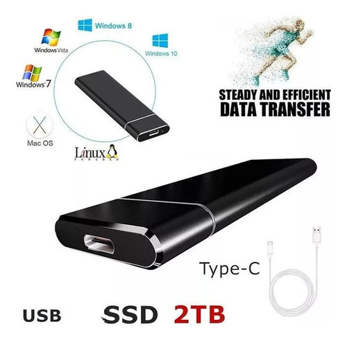 Memoria Externa Portátil Disco Duro 2tb Ssd 2tb S