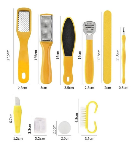 Imagen 4 de 4 de Kit De Pedicura Completo Cuidado De Pies Higiene Salud Set