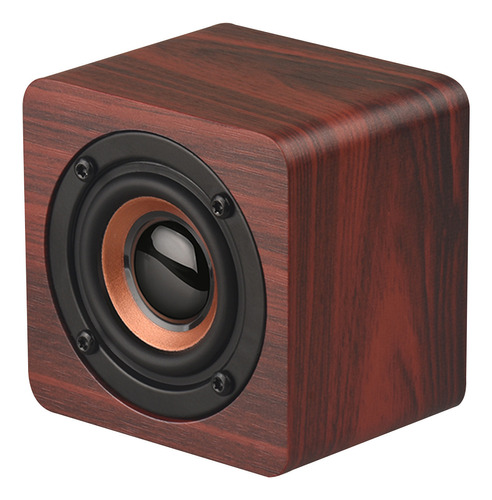 Minialtavoz Bluetooth Q Bookshelf De Madera Con Subwoofer