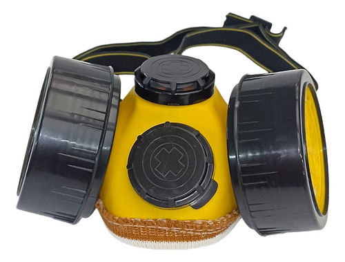 Imagen 3 de 8 de Tapabocas Respirador Doble Filtro Protección Industrial