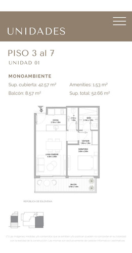 Departamento En Venta 2 Ambientes Con Terraza De 39 M2 En Cañitas