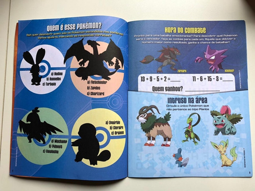 Imagem 4 de 5 de Revista De Atividades Com 120 Adesivos - Pokémon