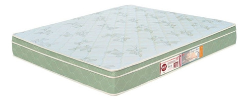 Colchão Casal Sleep Max Espuma D33 138x188x25cm Branco/verde