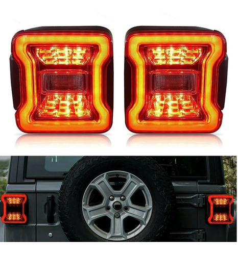 Calaveras Led Freno Jeep Wrangler Jl 2018-22