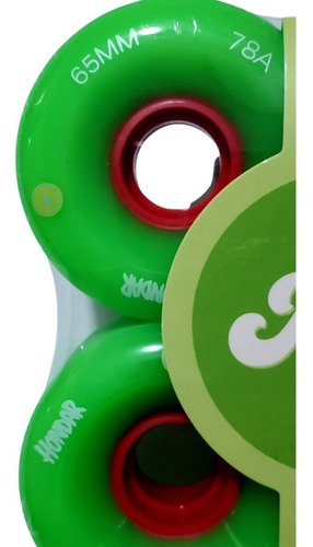 Roda Longoboard Hondar Juice 65mm 78a Verde Freestyle