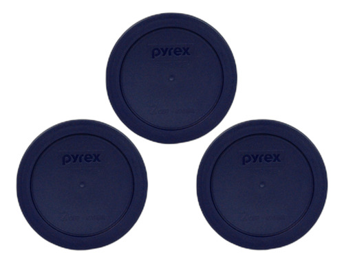Pyrex Azul 2 Tazas Cubierta Redonda De Almacenamiento