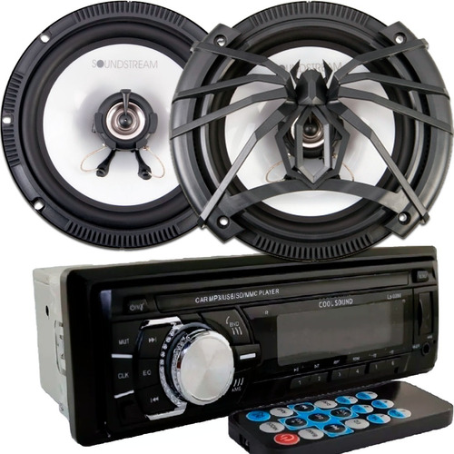 Estereo Usb Bluetooth Radio Fm Parlantes Soundstream 6 240w