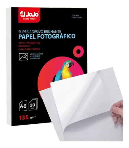 500 Folhas Papel Foto Glossy Adesivo À Prova D'água A6 135g | MercadoLivre