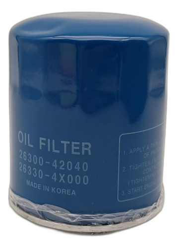 Filtro Aceite Para Hyundai Porter Hr 2014 2.5 Dohc D4cb