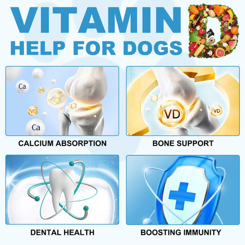 Suplemento Vitamina D Líquida Para Perros Refuerza Defensas