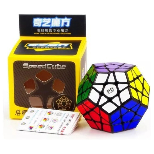 Cubo Rubik Megaminx Qiheng Qiyi Speedcube - Negro