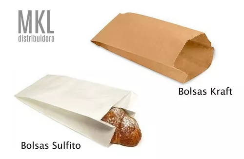 hará maquillaje Saco Bolsa Papel Sulfito / Kraft N°2 (8,5x18cm) Pack X100u | MercadoLibre