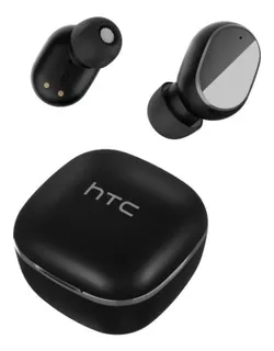 Fone de ouvido in-ear gamer sem fio HTC True Wireless Earbuds 2 TWS3 preto com luz LED