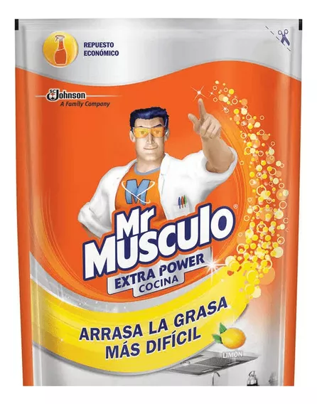 Limpiador Mr Musculo Antigrasa Rep. 450 Ml
