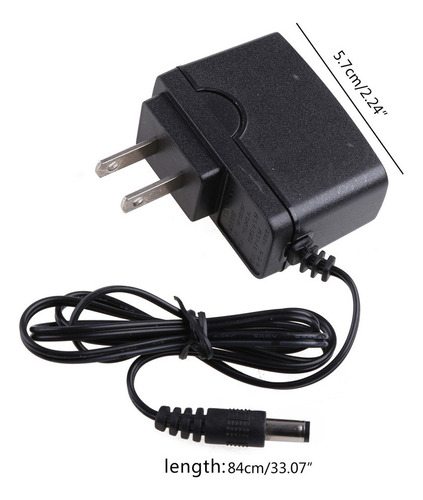 Adaptador Convertidor Dc 9v 600ma 0.6a Cargador De Pared Ac