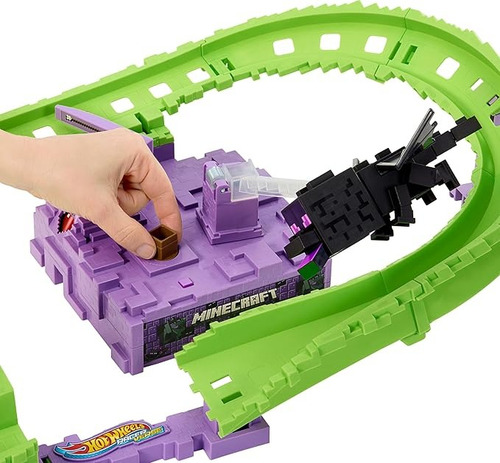Pista De Brinquedo Hot Wheels Racerverse Minecraft Mattel Multicolor