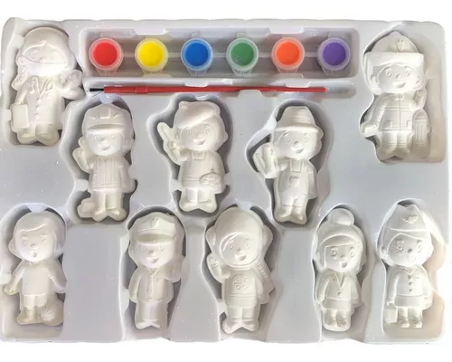 Ceramica Figuras En Yeso Kit De Pintura Para Niños Y Adulto