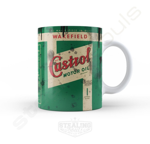 Taza De Porcelana Fierrera - Castrol #10 | Oil - Aceite