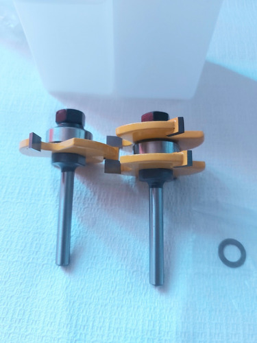 Brocas Para Router Para Machimbrado 1/4 Ensamble Zanco
