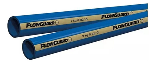 Tubo Cpvc Azul Flowguard 1-1/2  PuLG 3 Tramos De 1 Metro