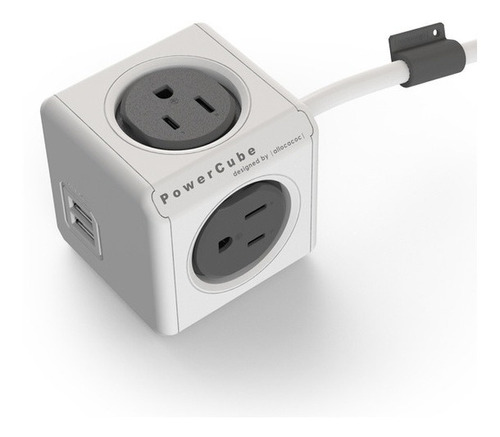 Powercube Gris 4400 4 Tomas+2 Usb+1.5 Mts