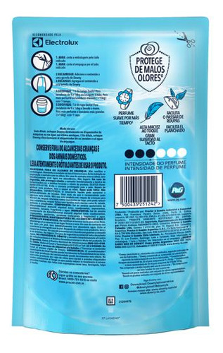 Sachê Amaciante Downy Concentrado 750ml Rende 37 Lavagem