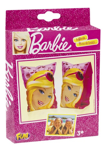 Boia De Braço Inflavel Infantil Barbie Fashion Da Fun 76707