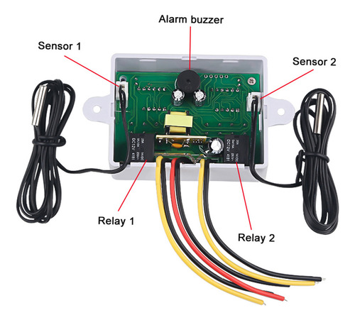 Controle De Temperatura Digital Duplo Xk-w1088 Ac110-220v, P