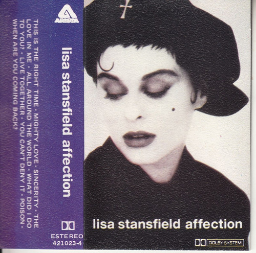 Lisa Stansfield Afecto 1st Álbum Raro Cassette Uruguay 1990 