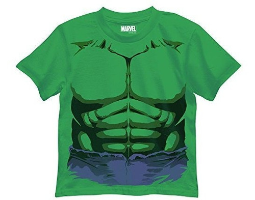 Camiseta Marvel Para Niños Pequeños, Hulk Kelly Green, 7