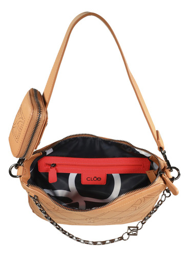 Bolsa Tote Cloe Para Mujer Material 100% Reciclado Con Asa Color Marrón claro