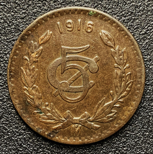 5 Cent. 1916 Mo    Excelente Condición (no.3)