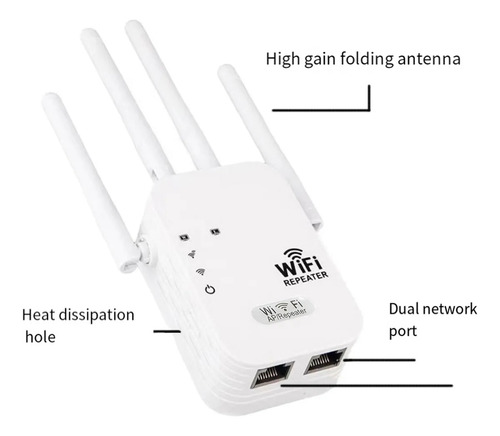 Para Repetidor Wifi De 300 Mbps Extensor De Señal Wifi