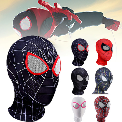 Máscara De Spider-man: Across The  Spider-verso Para Cosplay