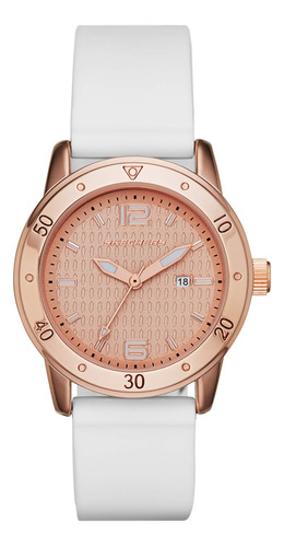 Reloj Skechers Redondo Sr6053 Para Mujer En Oro Rosa Y Blanc