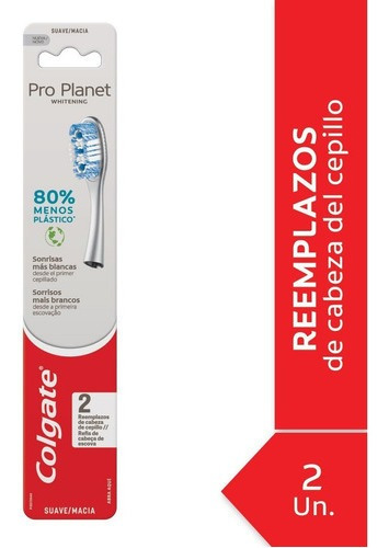 Cepillo de dientes Colgate Pro Planet Refill suave pack x 2 unidades