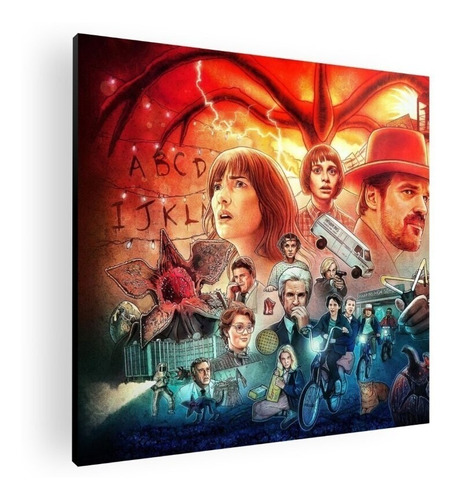 Cuadro Decorativo Moderno Poster Stranger Things 60x60 Mdf