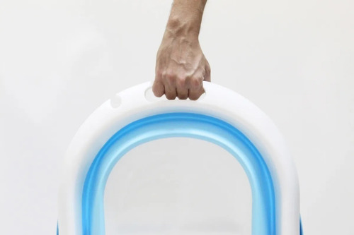 Imagen 8 de 10 de Bañera Plegable Bebe Infanti Tapon Marca Temperatura Agua