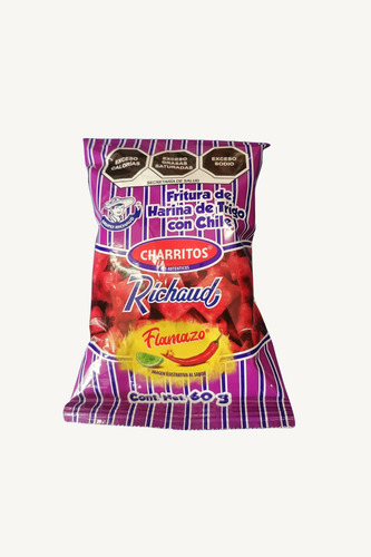 Charritos Richaud Flamazo 1 Pack 20 De 60 G 100% Campechano