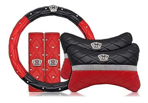 Diamond Crown Car Leather Accesorios Kit: Cubierta De Xd9wk