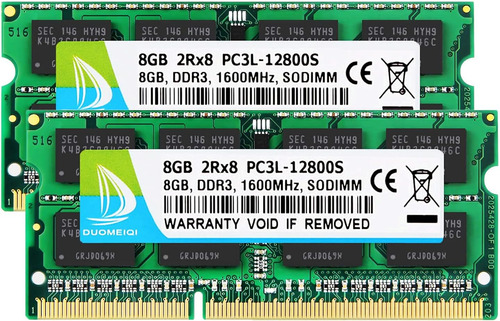 Ram Duomeiqi De 16 Gb (2 X 8 Gb) Ddr3, 1600 Mhz, Sodimm