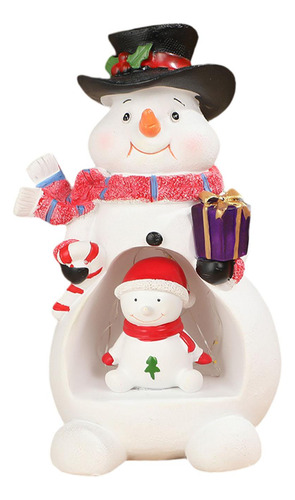 Adorno Navideño, Figura Decorativa Con Muñeco De Nieve