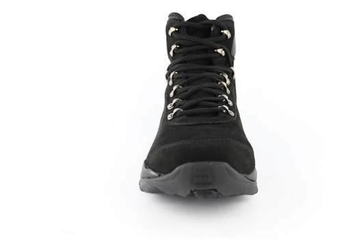 Botas Hombre Cuero Impermeables Deportiva Caminar - Negra